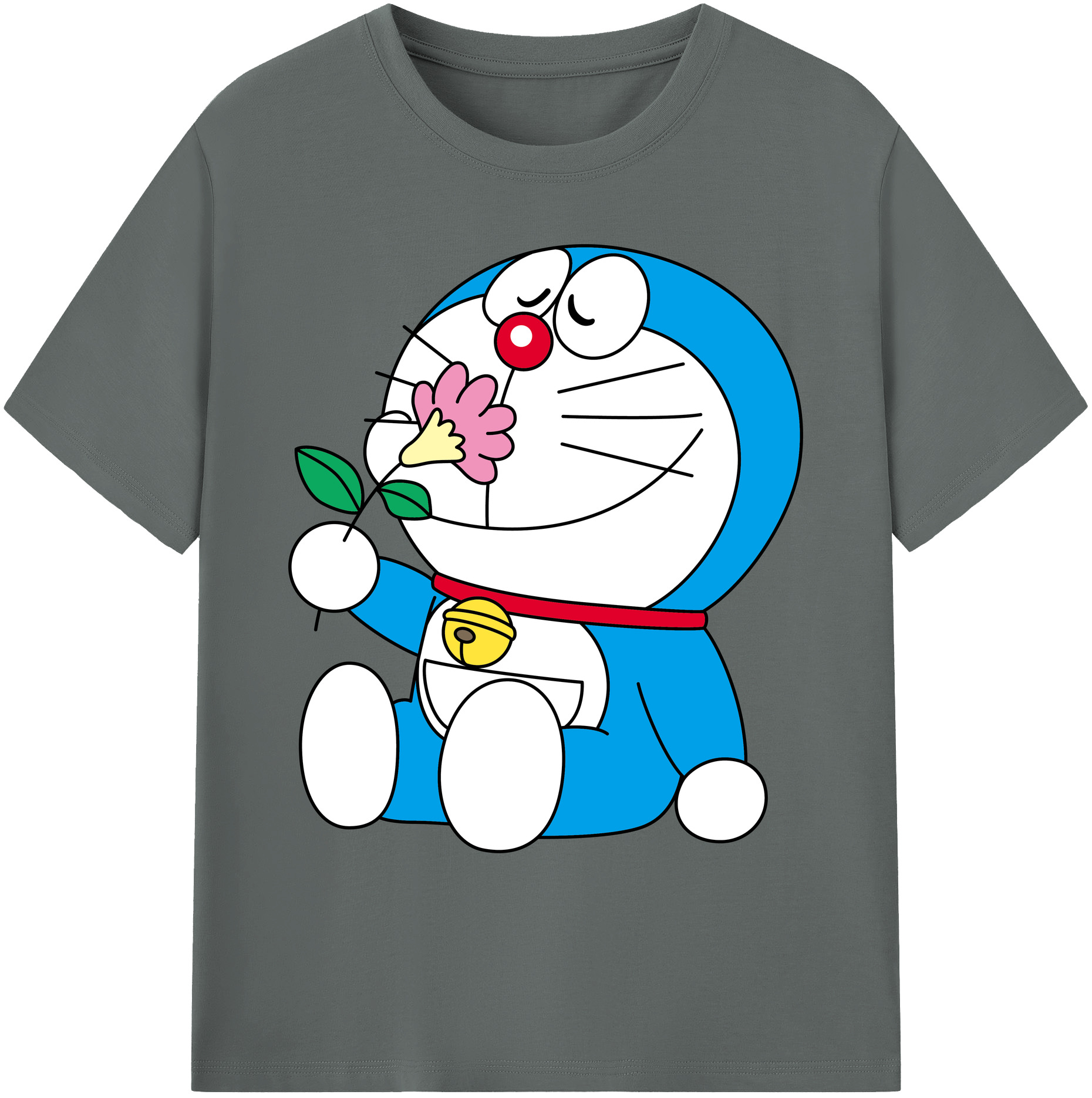 （画像用） ドラえもん Doraemon 綿100％ メンズ半袖Tシャツ｜肌触りやわらか＆通気性